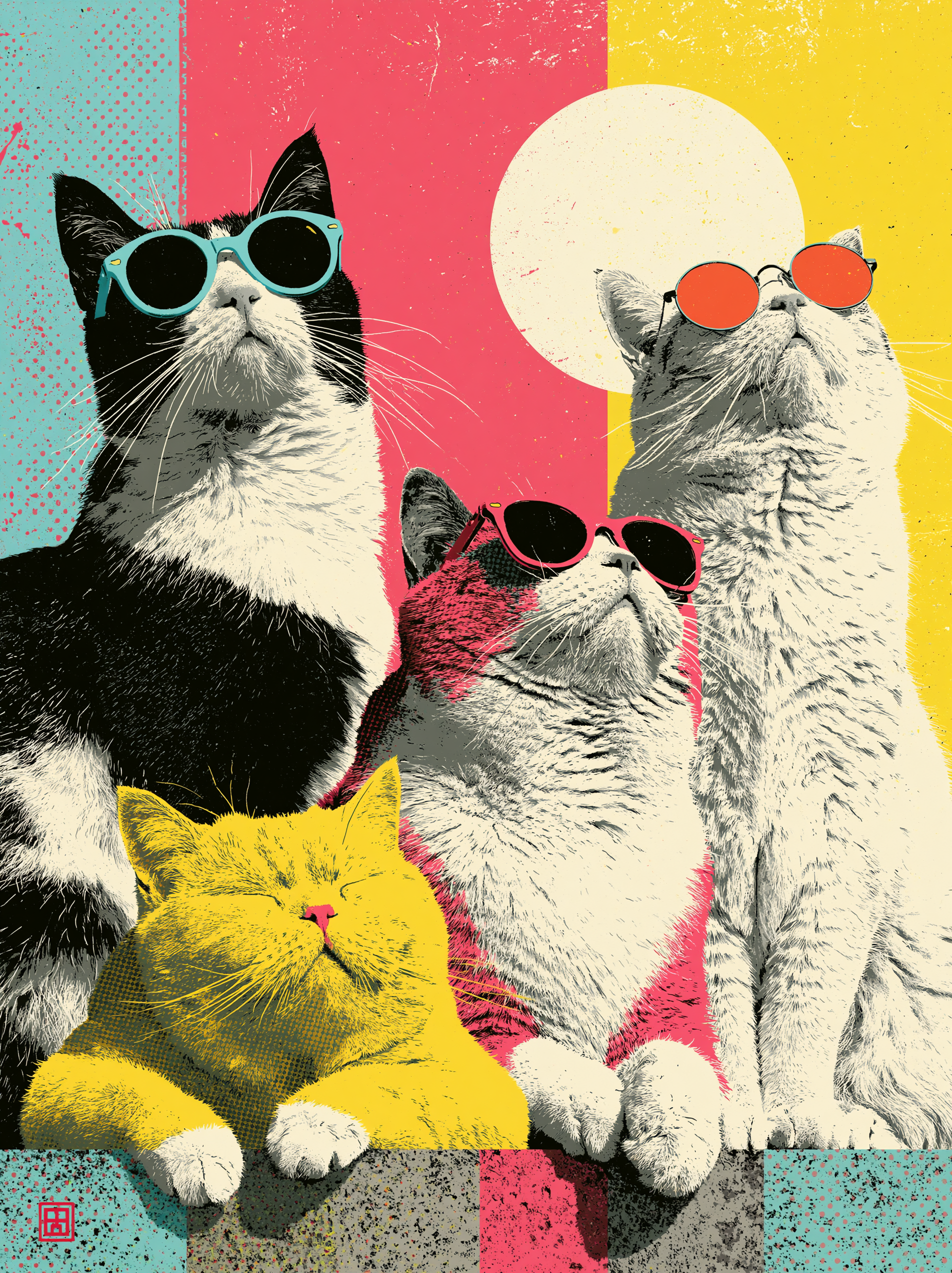 Pop Cat Crew Graphic Tee